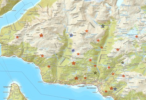 Kart over turpostar 2017 v 2