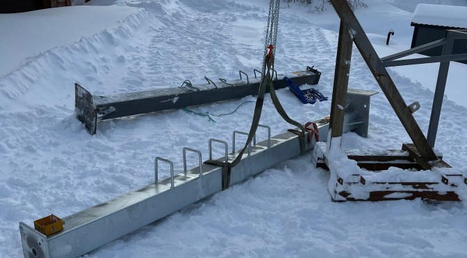 Ny mast er på plass – trekket opnar laurdag 10.2